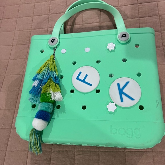 Green Medium Bogg Bag with Tassel - Picture 3 of 8